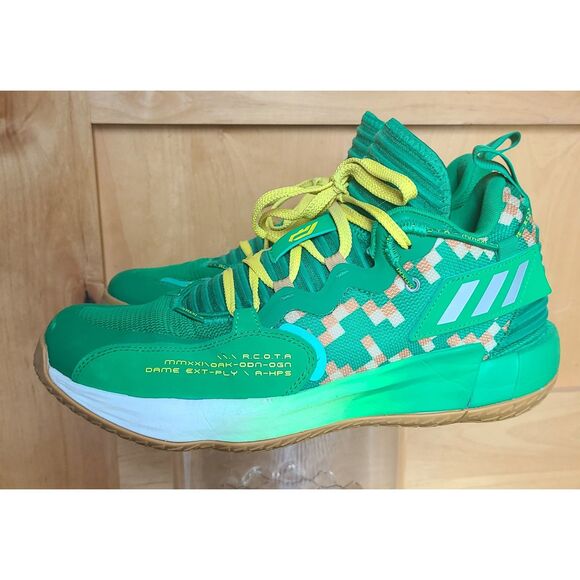 Adidas Dame Ext-Ply US 10.5 Ready Player One Green Basketball Shoes Sneakers - Picture 2 of 10